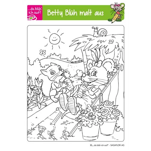 Betty Blüh Ausmalbild 3