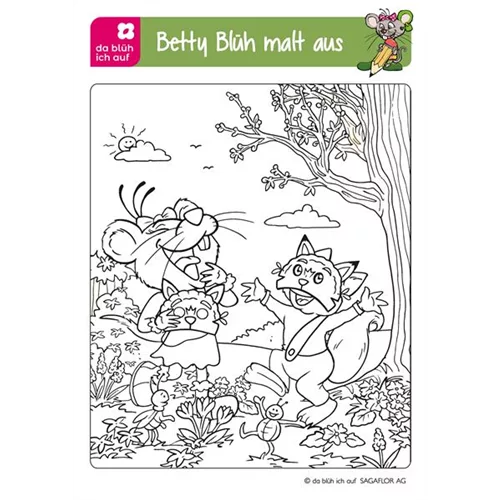 Betty Blüh Ausmalbild 1 25